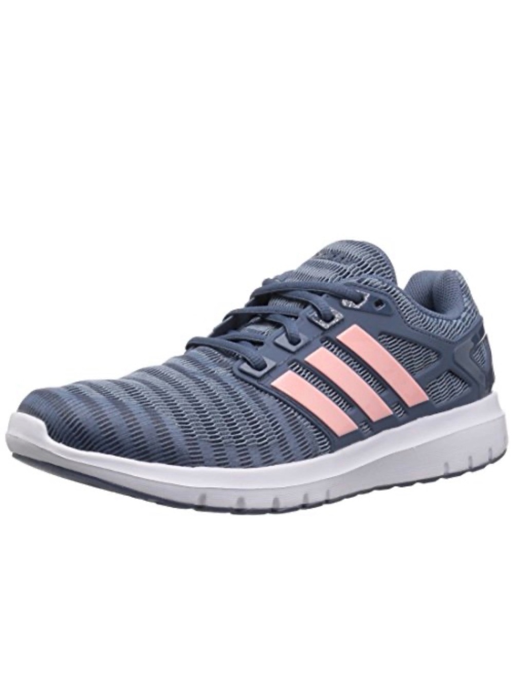 adidas Women's Athletic Sneakers in Dark Blue with Light Pink Stripes - Picture 1 of 5